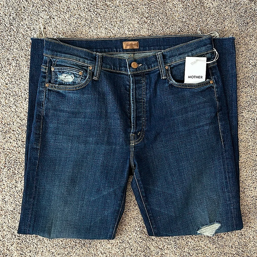 Mother NWT The Scrapper Cuff Ankle Fray Wicked Wildflowers Jeans Pants *Sz 29* - Picture 3 of 10